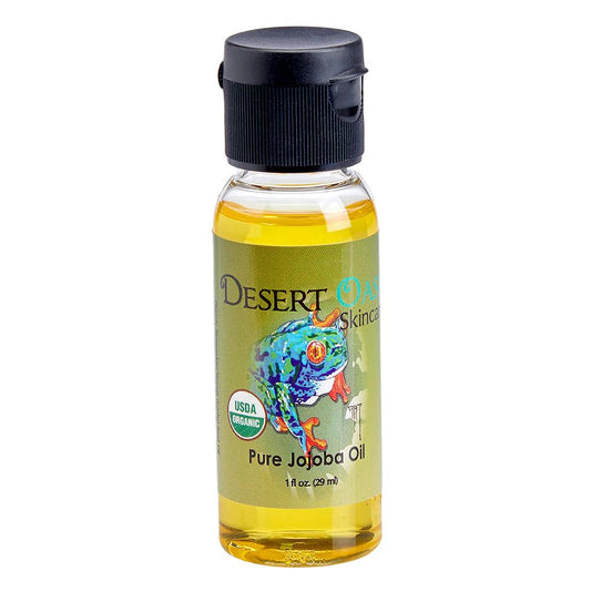 | USDA Certified Organic Jojoba Oil – 100% Pure, Cold Pressed, Natural Moisturizer for Face, Hair, Skin, Nails, Tattoos & Piercings – Travel Size (1 Fl Oz / 29 Ml)