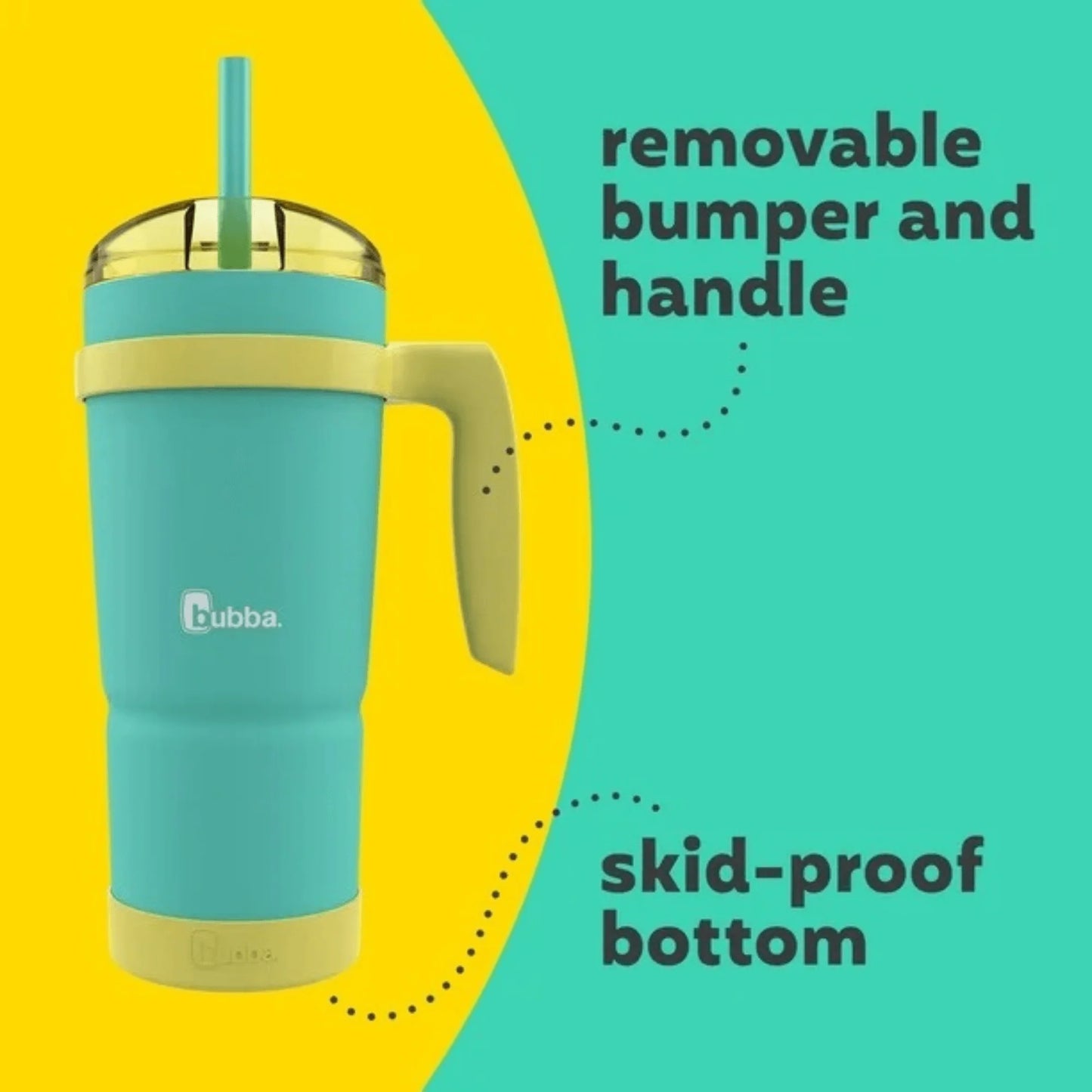 Bubba 32Oz Insulated Stainless Tumbler with Handle and Straw